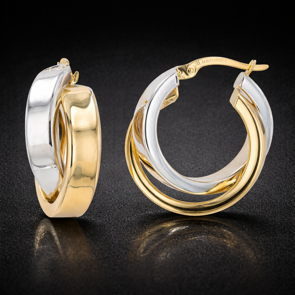 Aretes arracadas 2 oros