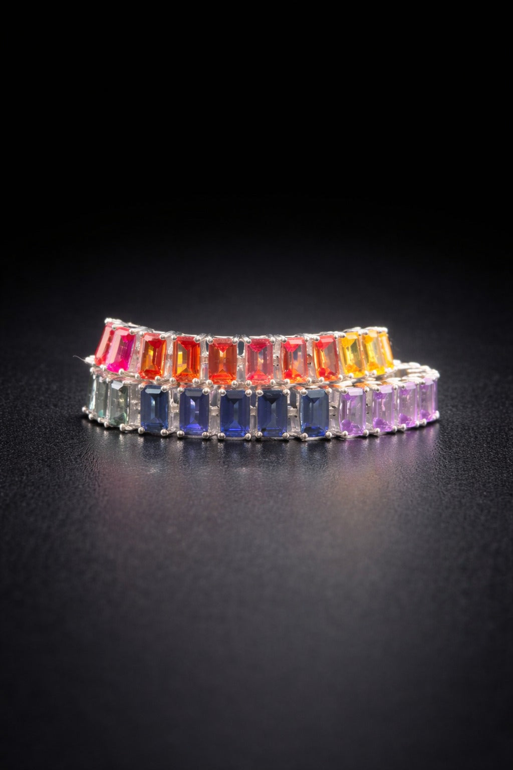 Pulsera de Zafiros lab. de colores