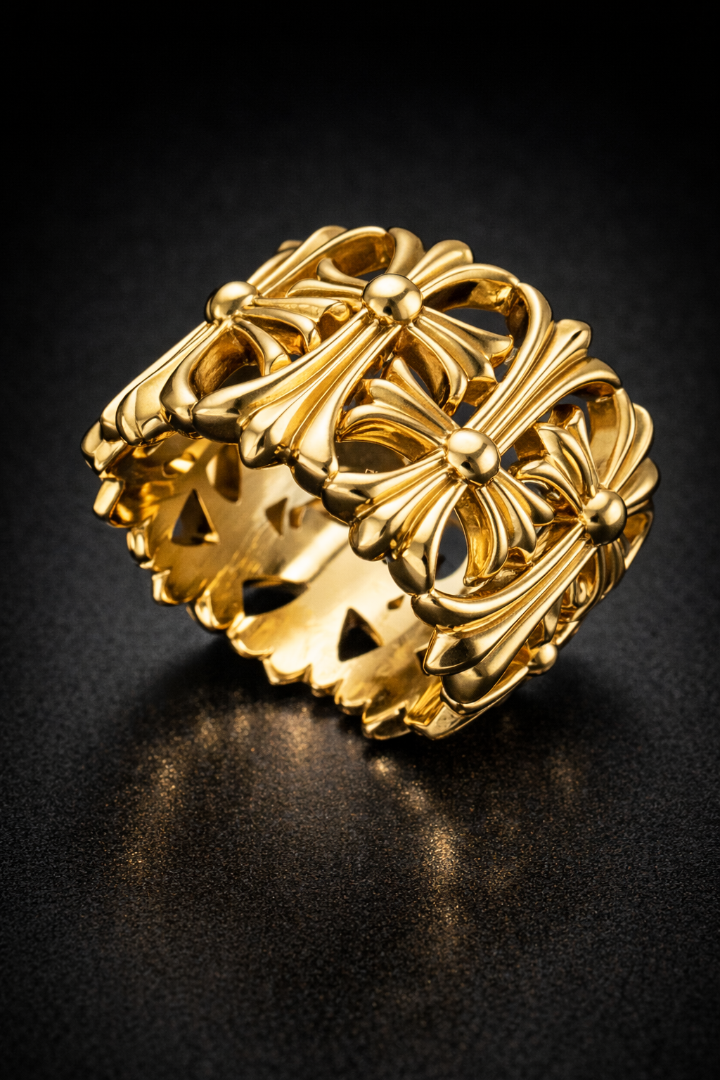 Anillo Cruces Chrome Hearts