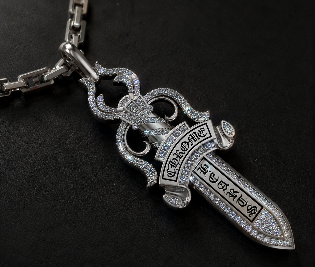 dije daga adiamantada chrome hearts