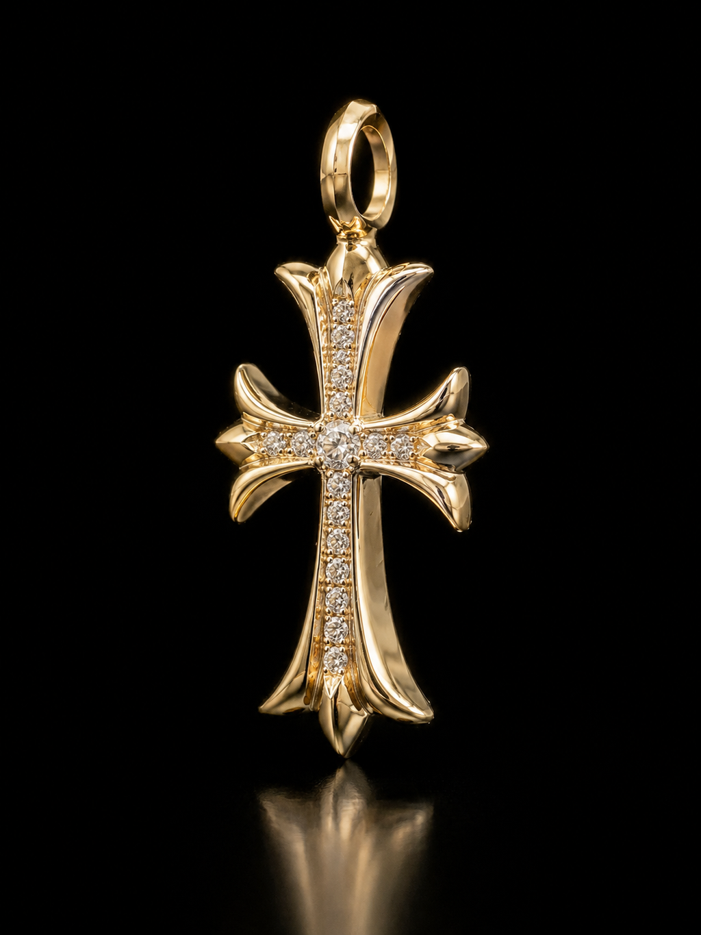 Dije Cruz Adiamantada chrome hearts