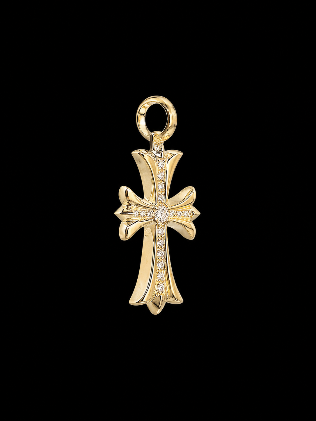 Dije Cruz Adiamantada chrome hearts