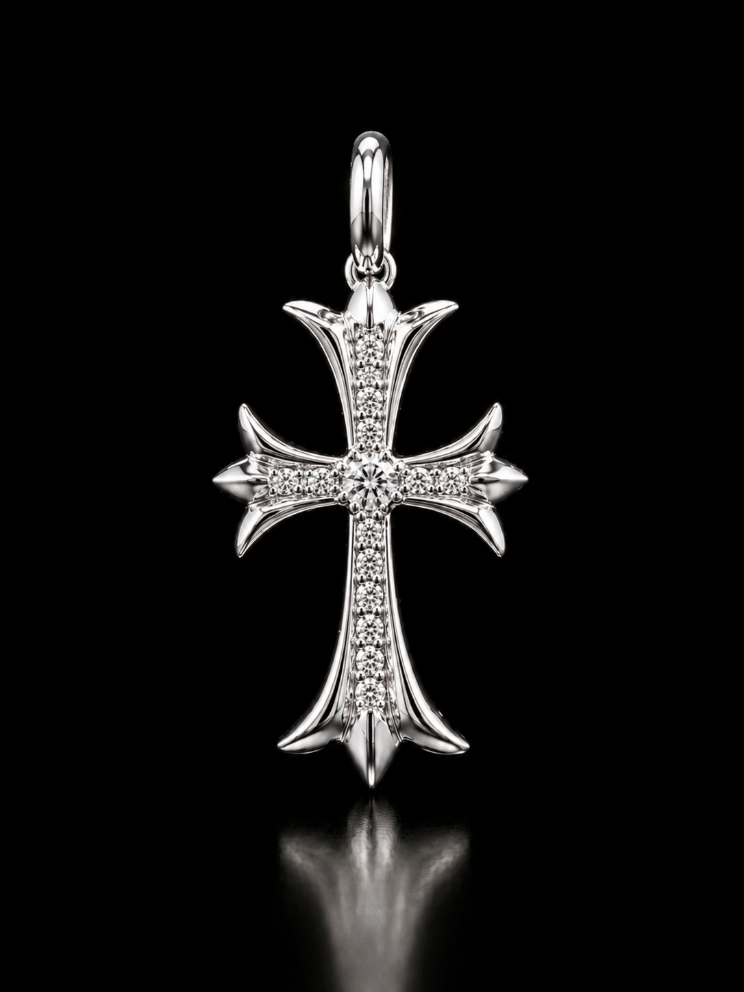 Dije Cruz Adiamantada chrome hearts