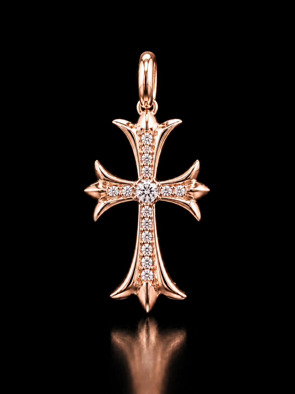 Dije Cruz Adiamantada chrome hearts