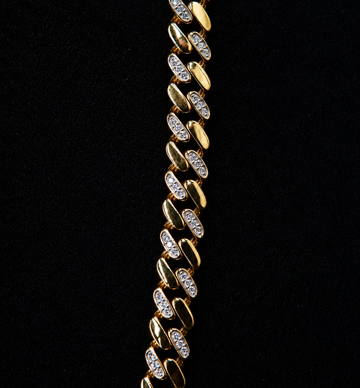Cadena cubana oro 14k
