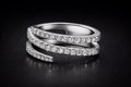 Anillo churumbela espiral diamante lab.