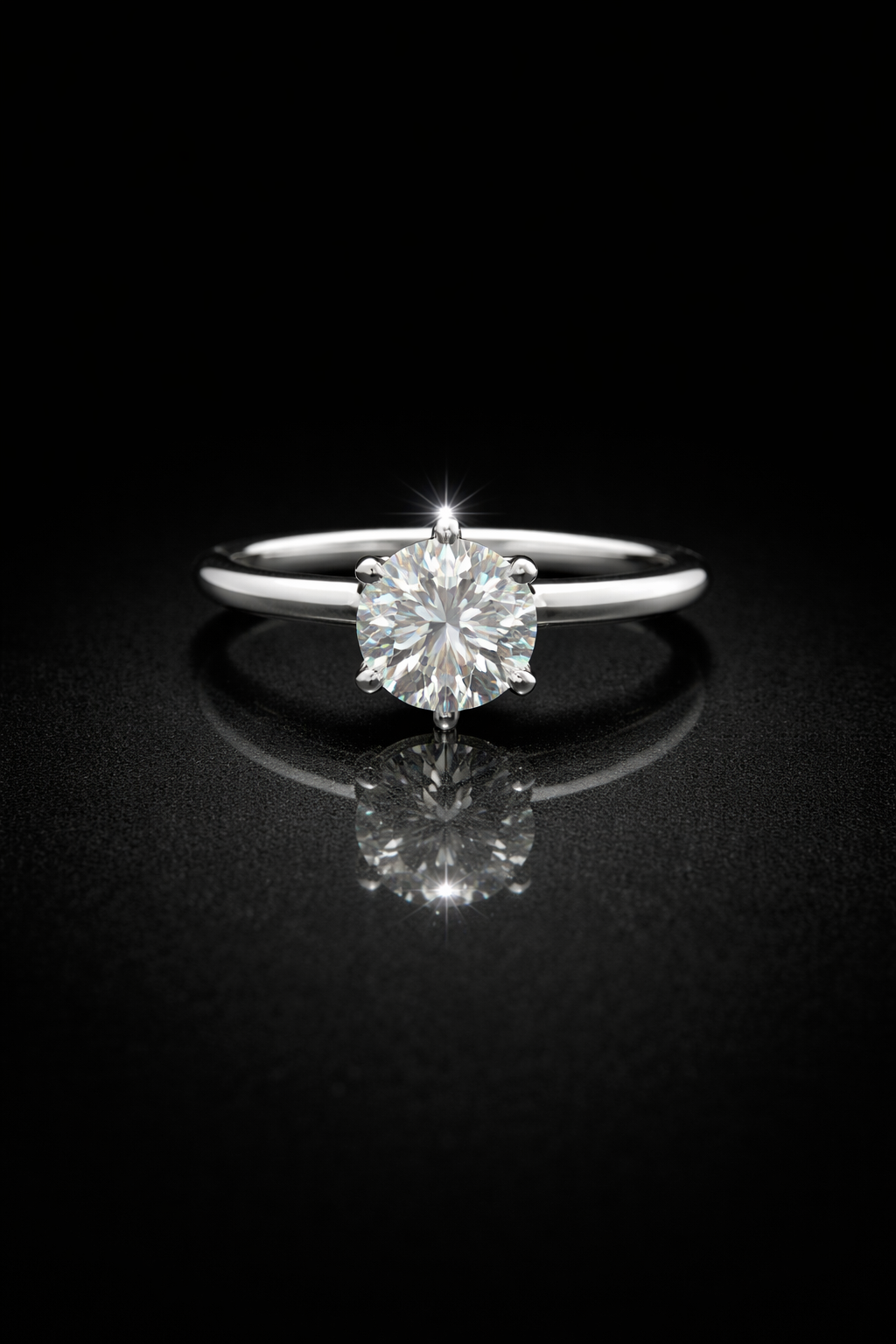 Anillo solitario diamante lab.