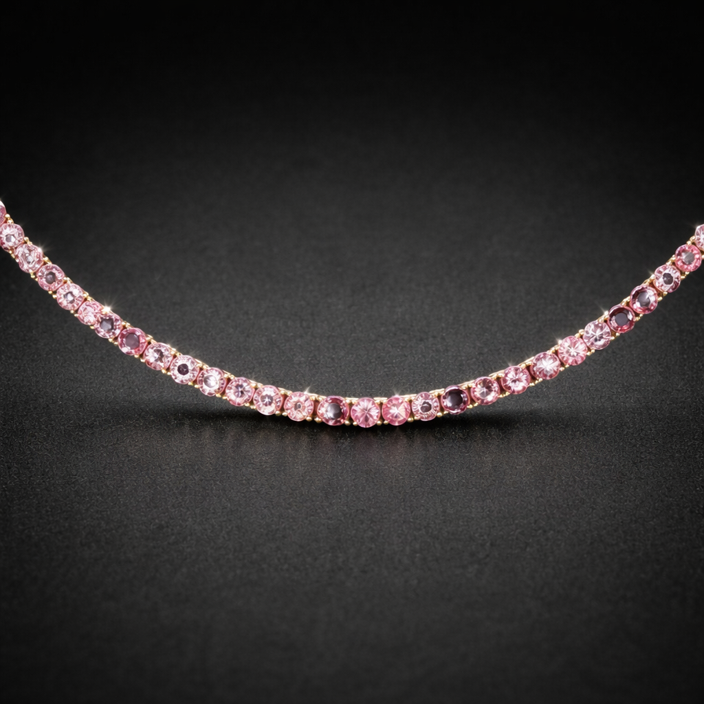Pulsera tenis de espinelas naturales 4mm