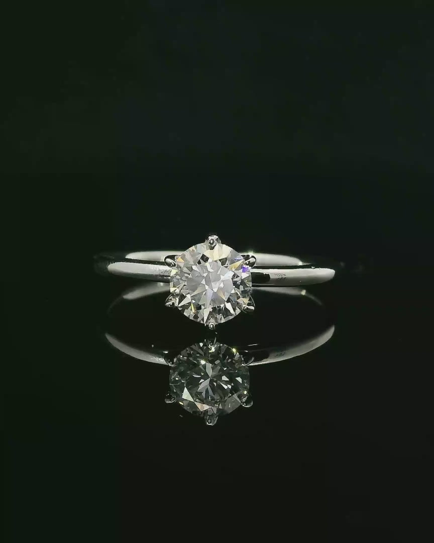 Anillo solitario diamante lab.