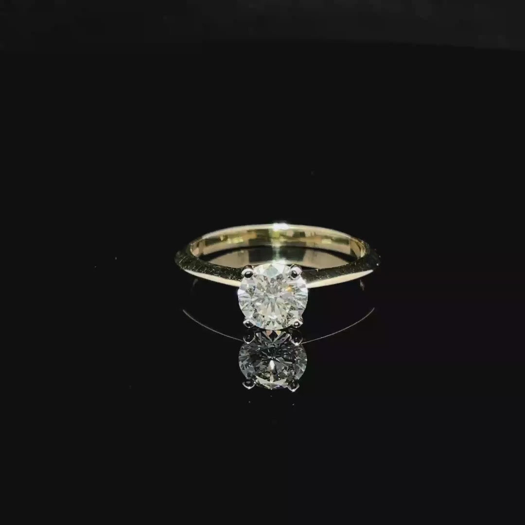 Anillo solitario diamante Lab