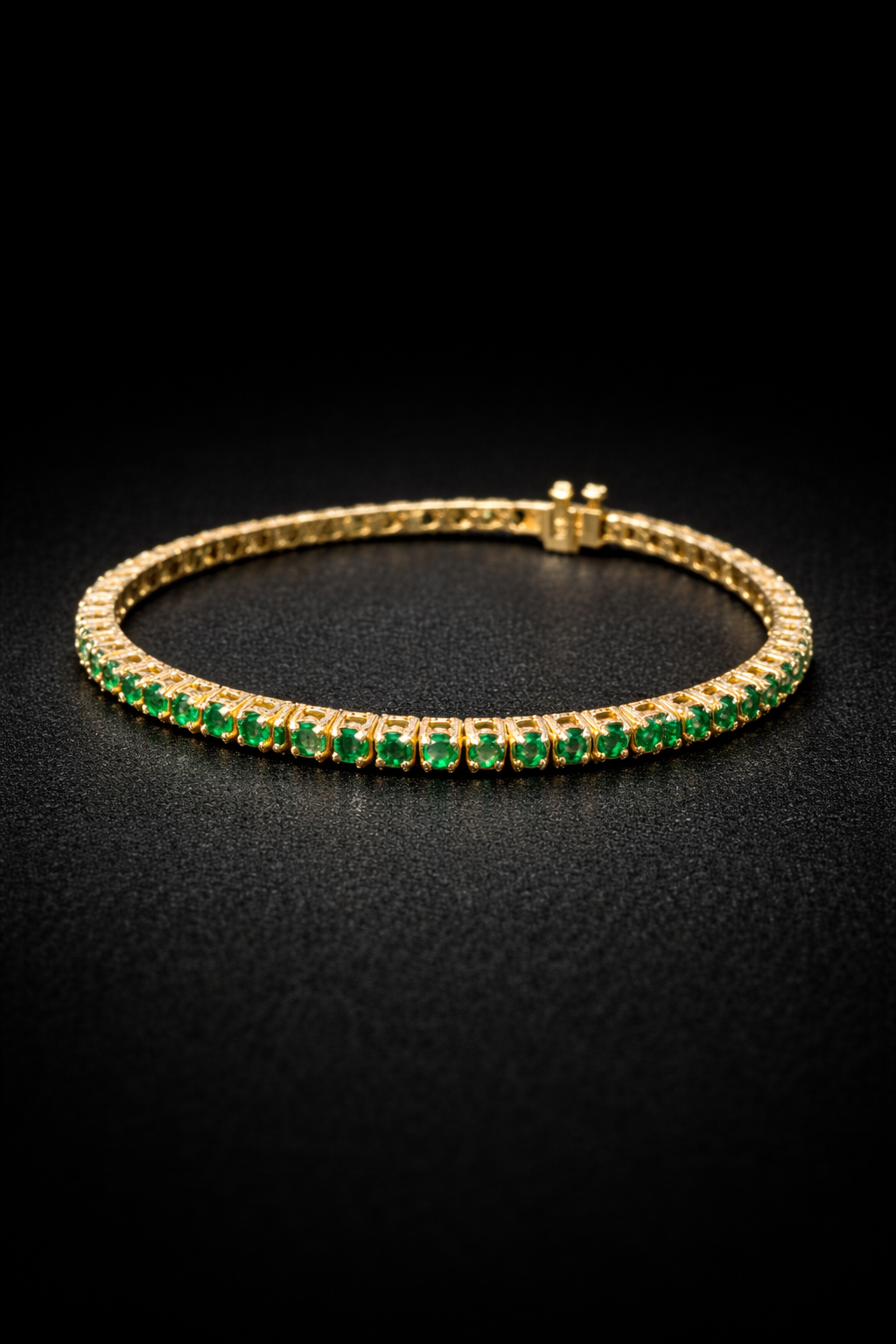 Pulsera tennis con Esmeraldas naturales